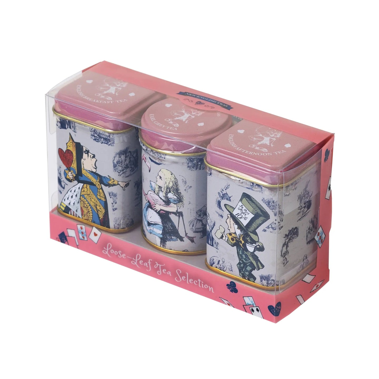 Alice in Wonderland Pink Flamingo Mini Tin Gift Set Gift Packs New English Teas 