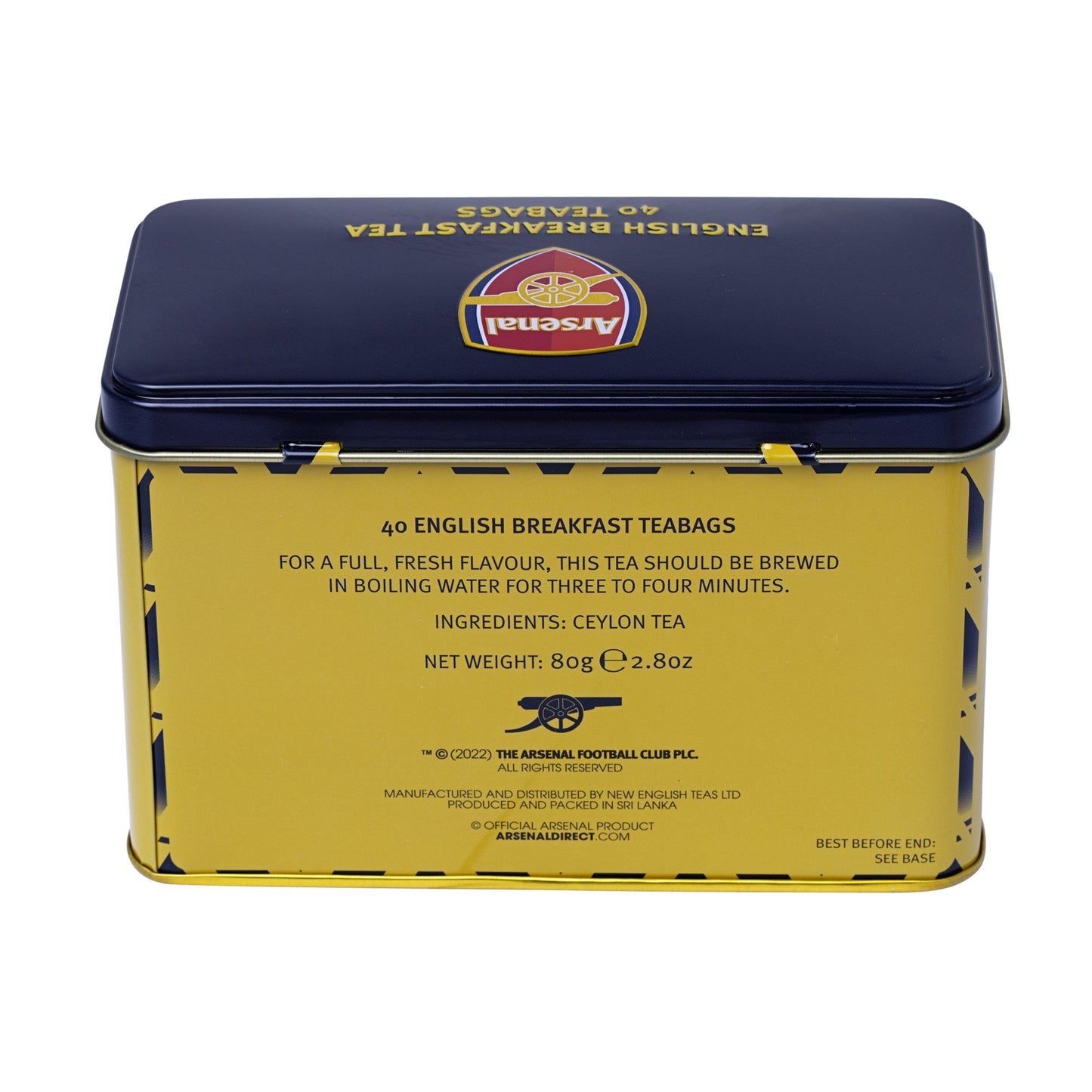 Arsenal FC Classic Tea Tin - Bruised Banana - New English Teas