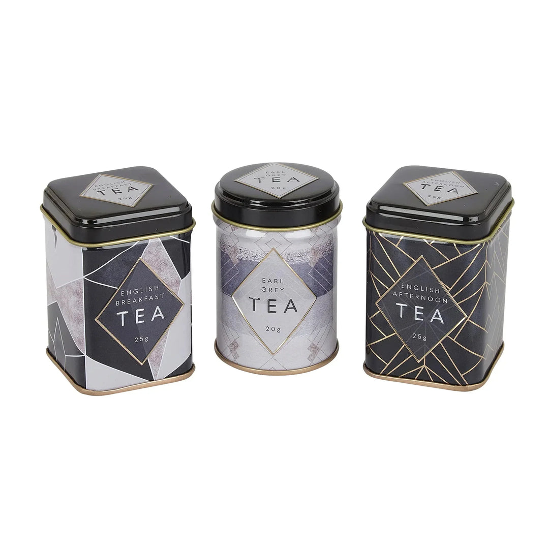 Art Deco Mini Tea Tin Set - New English Teas