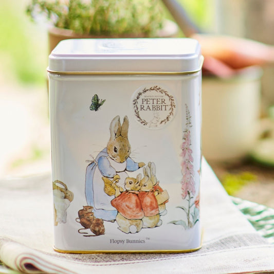 Beatrix Potter Portrait Tea Tin - Flopsy Bunnies - New English Teas