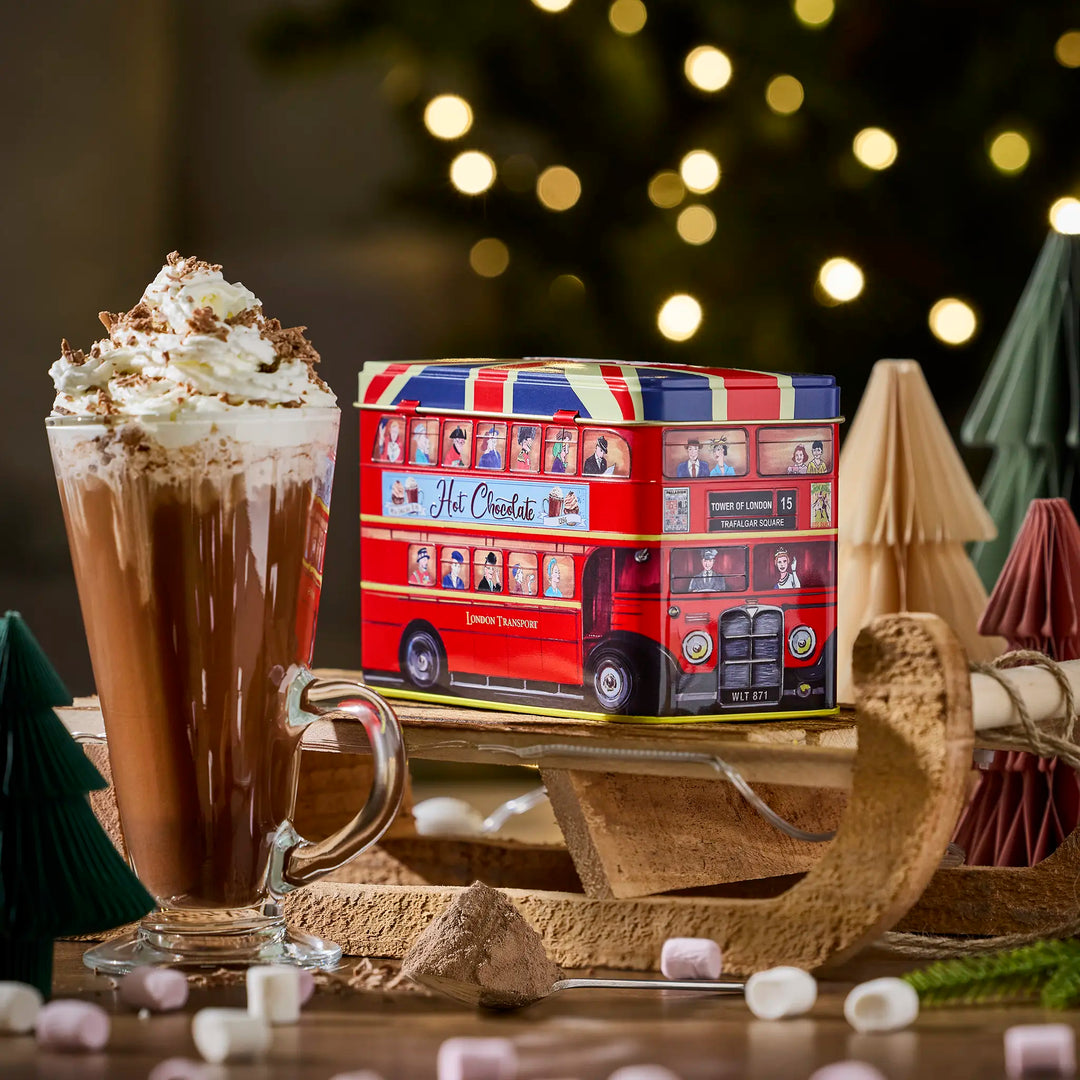 London Bus Hot Chocolate Tin 125g - New English Teas