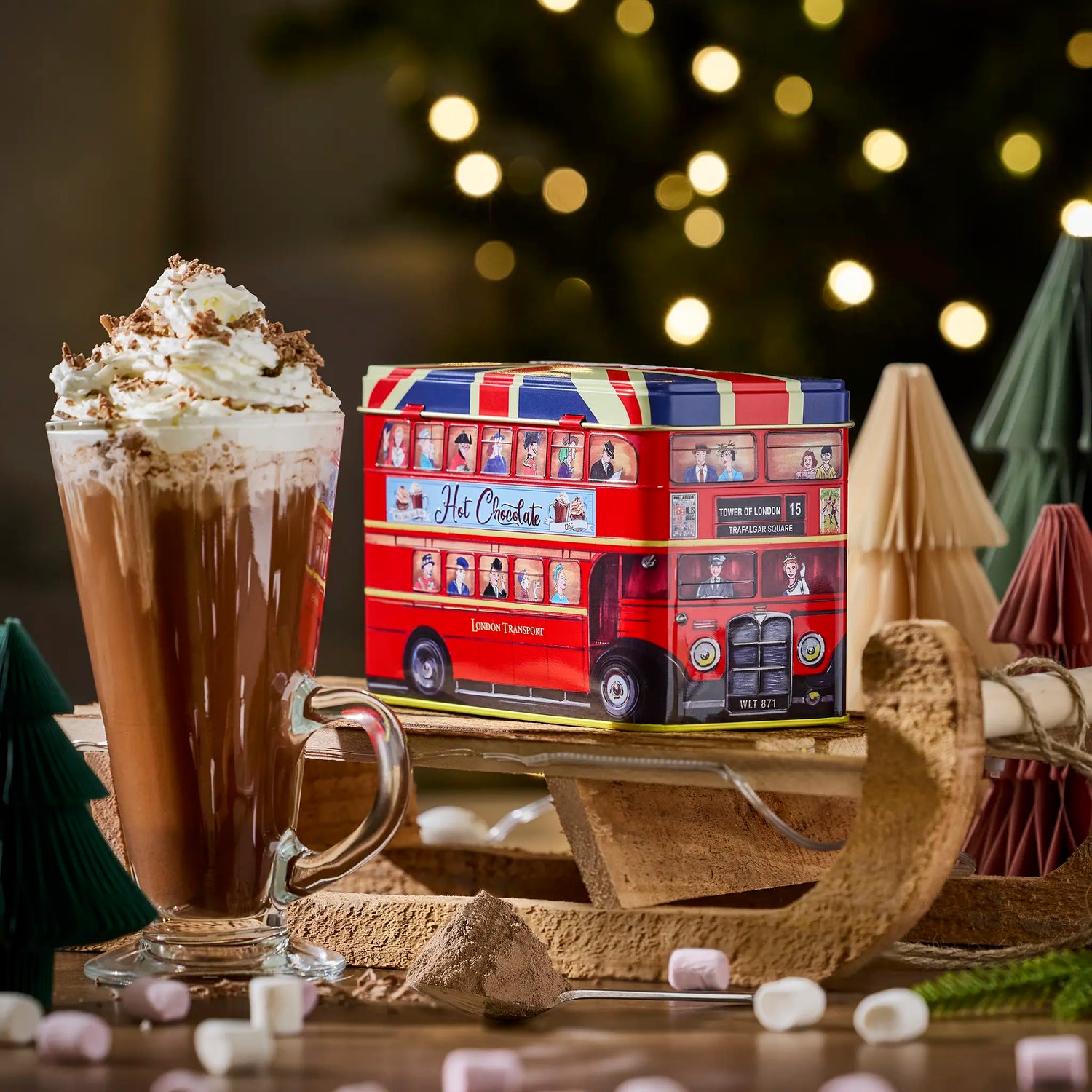 London Bus Hot Chocolate Tin 125g - New English Teas