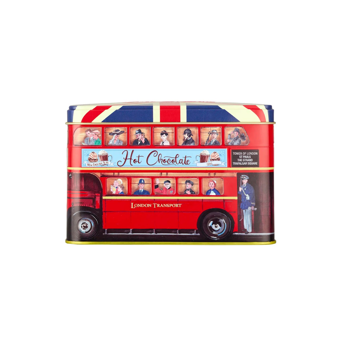 London Bus Hot Chocolate Tin 125g - New English Teas