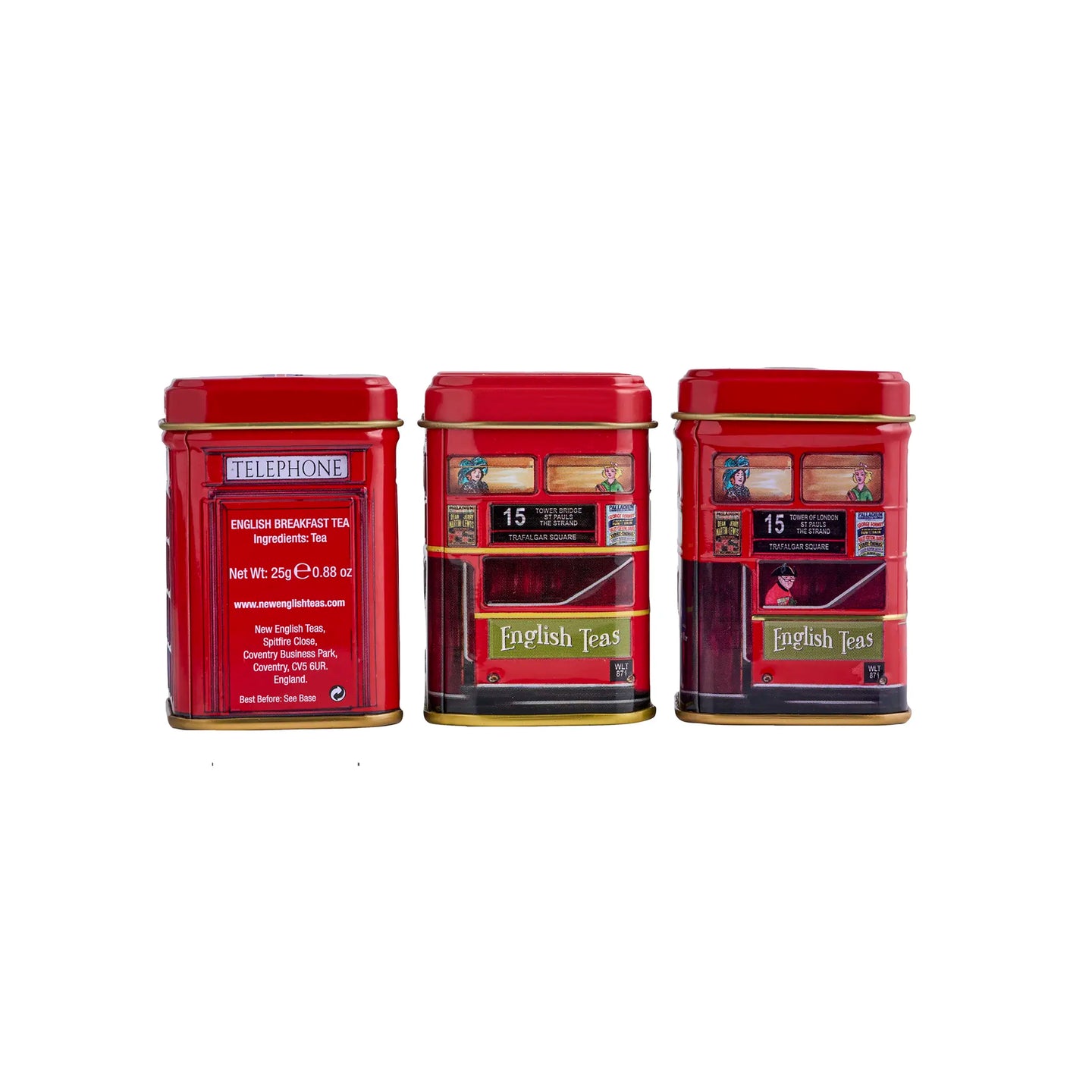 British Traditions Triple Tea Selection Mini Tin Gift Pack