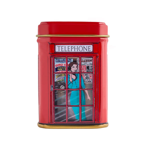 English Telephone Box Mini Tea Tin Tea Tins New English Teas 