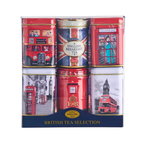 Best of British Mini Tea Tin Set of 6 - Traditions - New English Teas