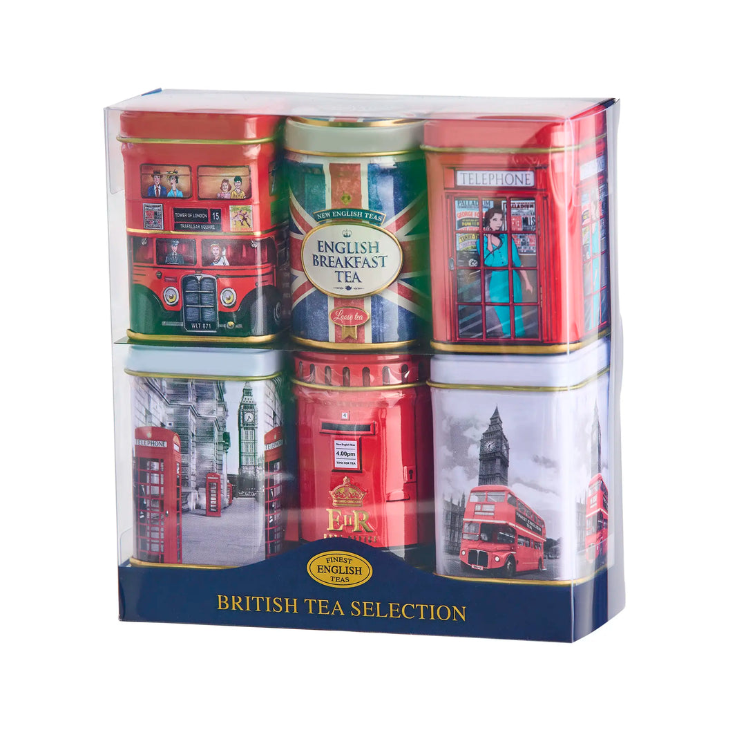 Best of British Mini Tea Tin Set of 6 - Traditions - New English Teas