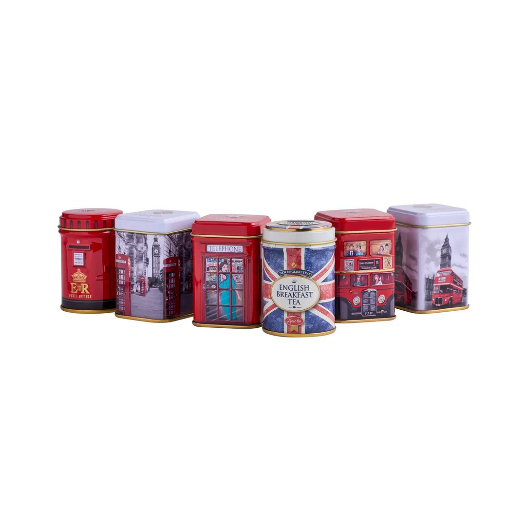 Best of British Mini Tea Tin Set of 6 - Traditions - New English Teas