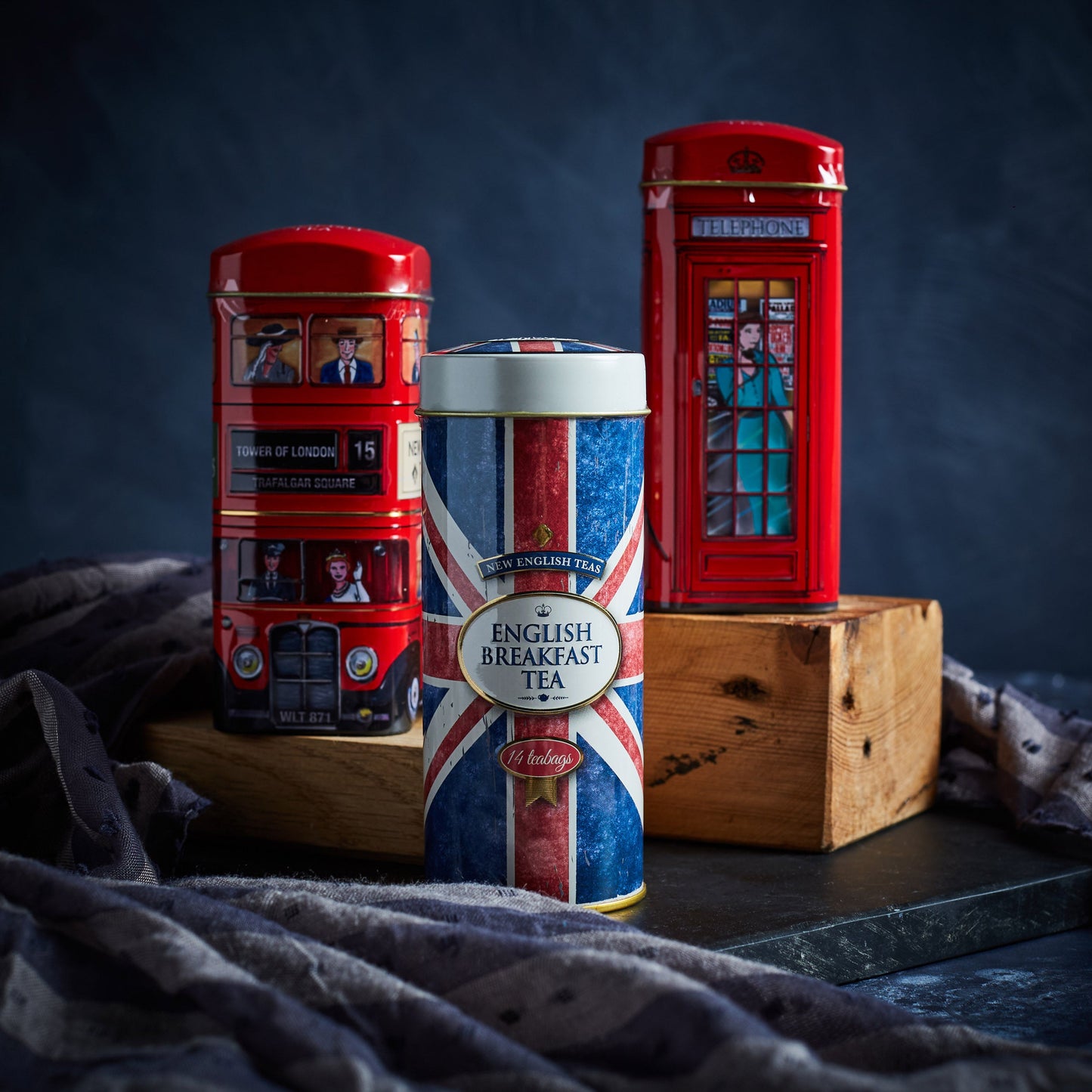 Best Of British Tall Tin Gift Set - British Tea Selection - New English Teas