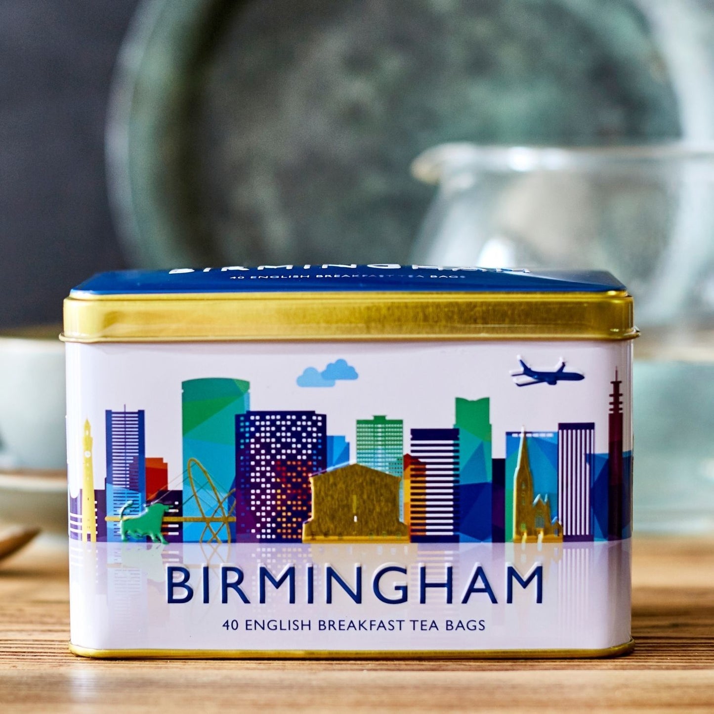 The Cities Collection Classic Tea Tin - Birmingham Skyline - New English Teas