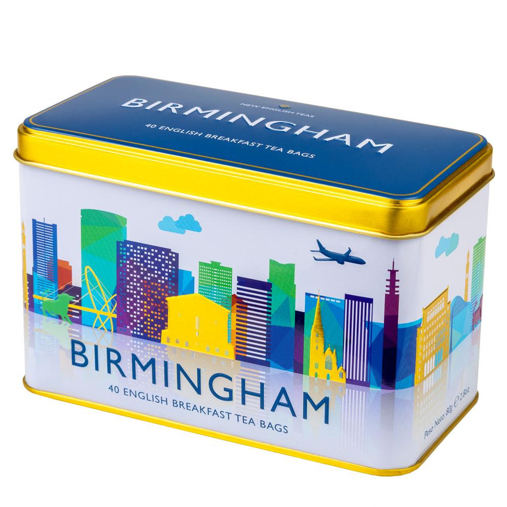 The Cities Collection Classic Tea Tin - Birmingham Skyline - New English Teas