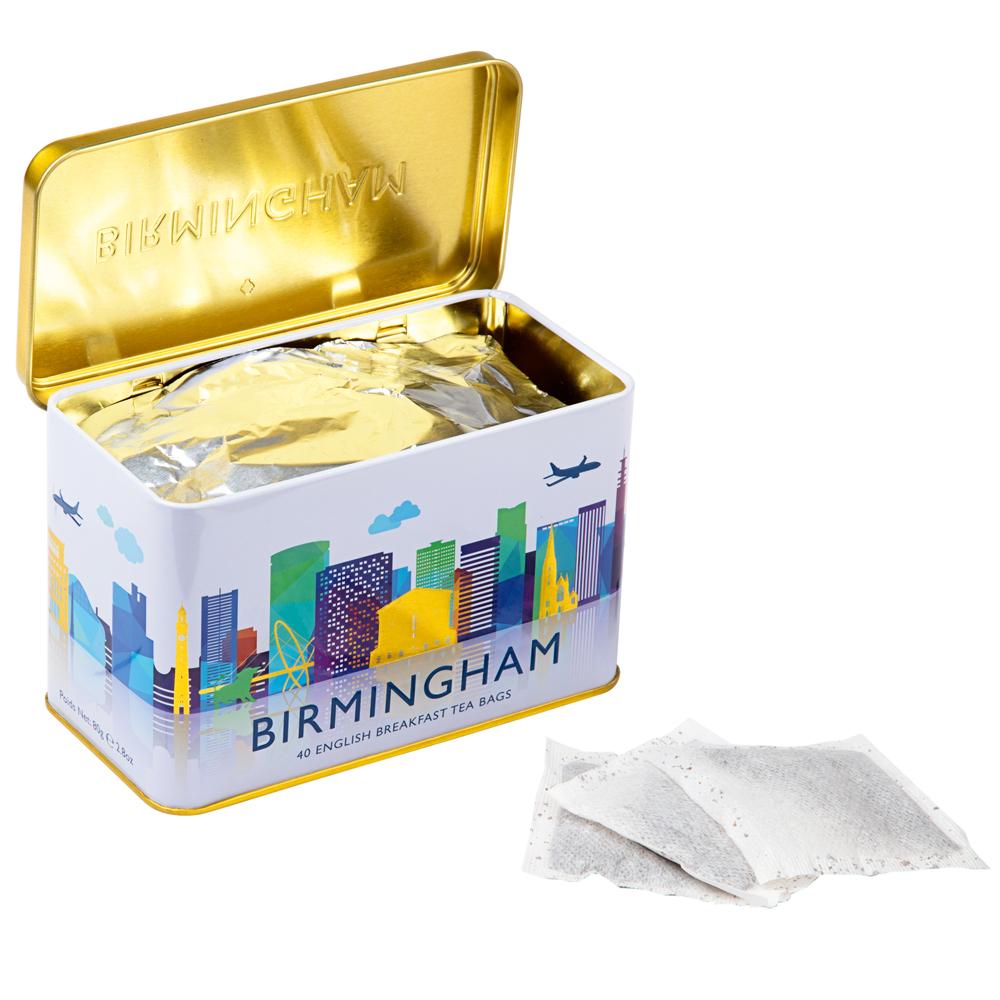 The Cities Collection Classic Tea Tin - Birmingham Skyline - New English Teas