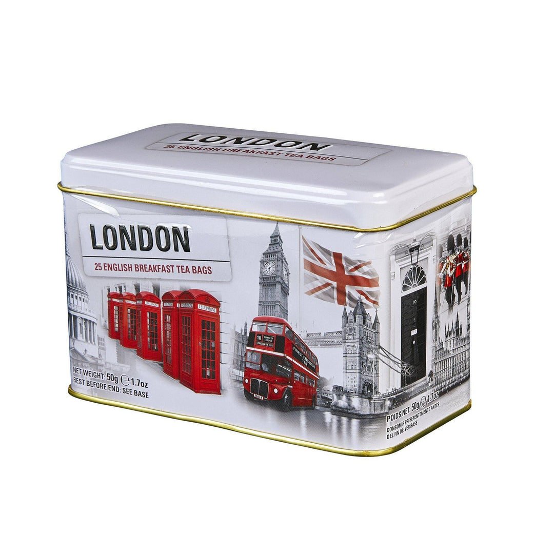 Love London 25 Teabag Tin - Black & White - New English Teas