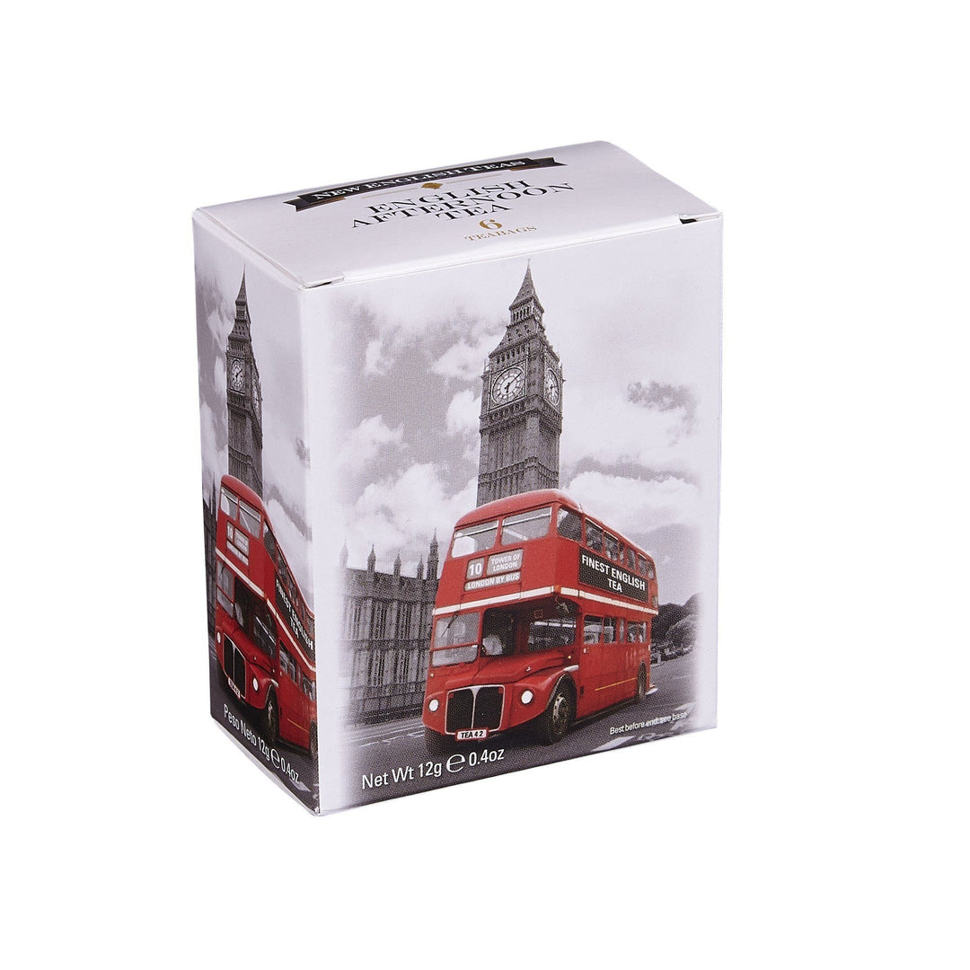 Love London 6 Teabag Box - Black & White Bus - New English Teas