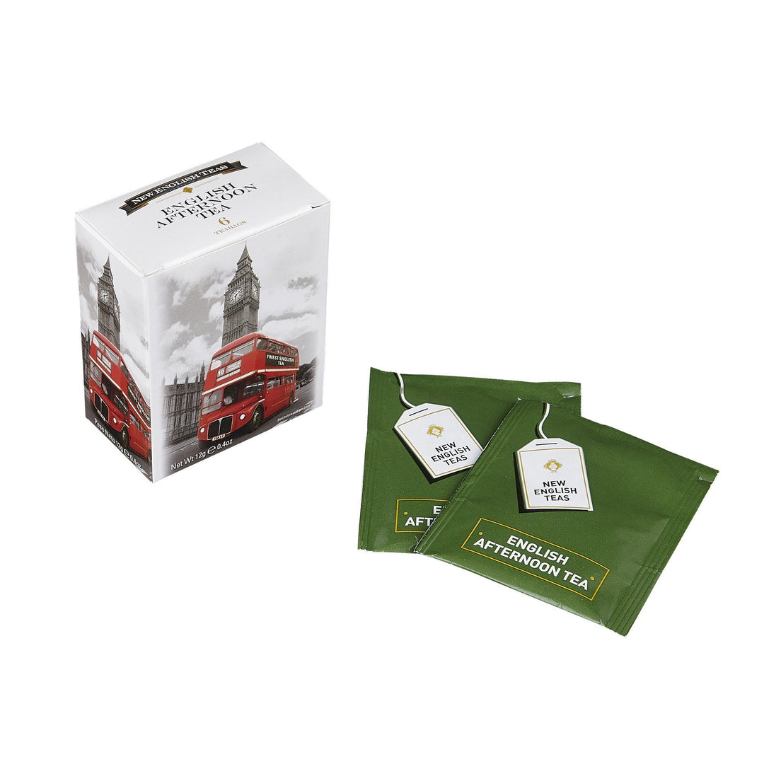 Love London 6 Teabag Box - Black & White Bus - New English Teas