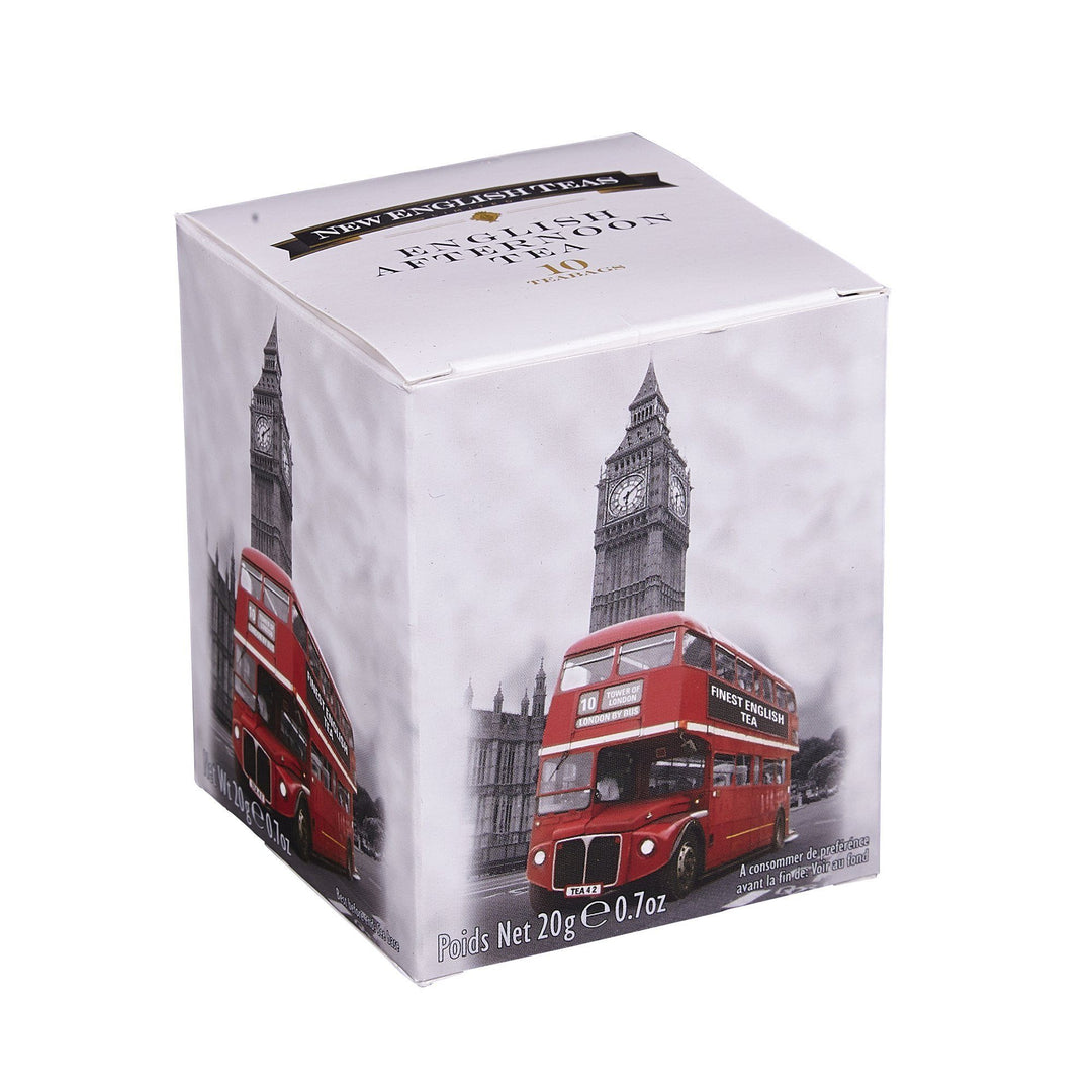 Love London 10 Teabag Box - Black & White Bus - New English Teas