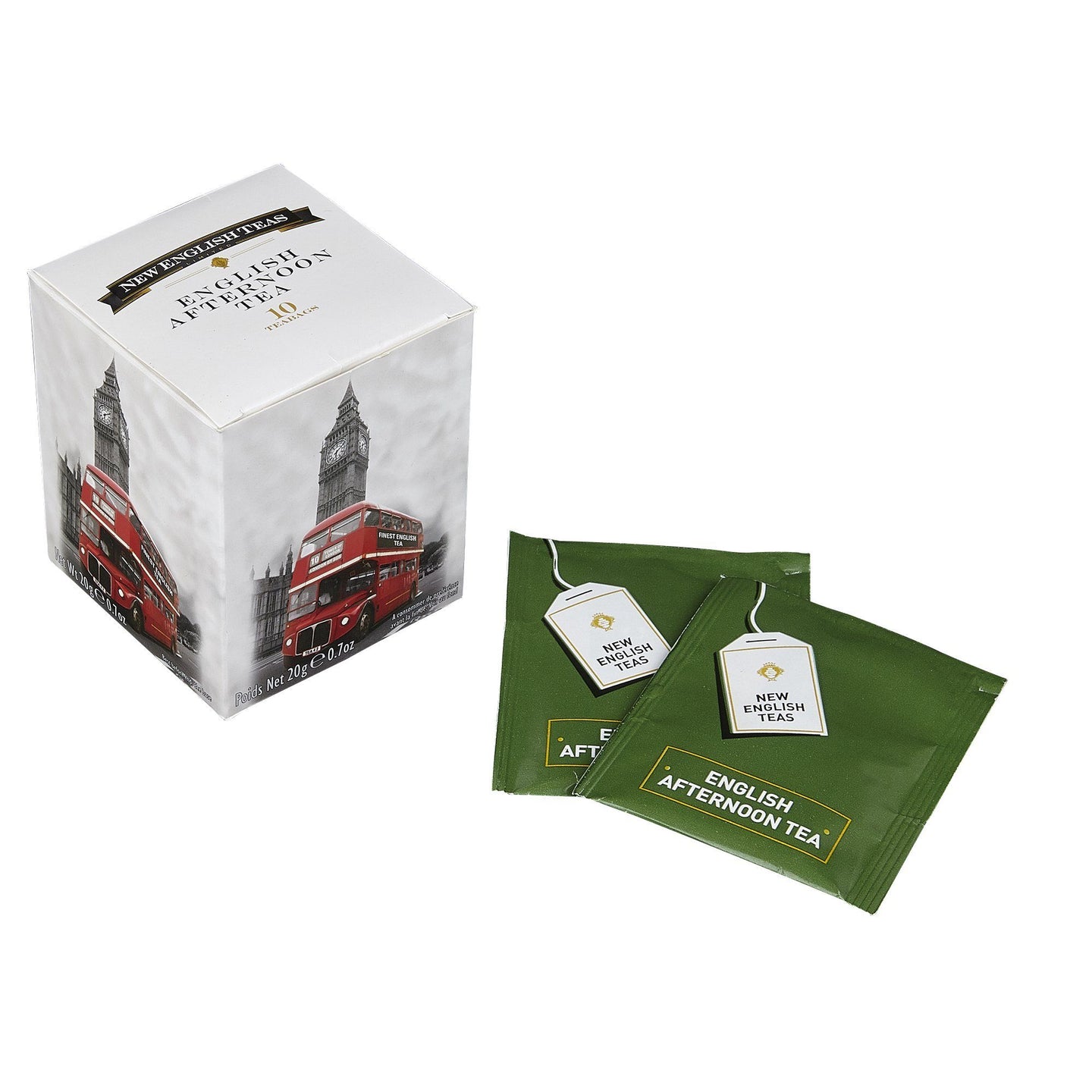 Love London 10 Teabag Box - Black & White Bus - New English Teas