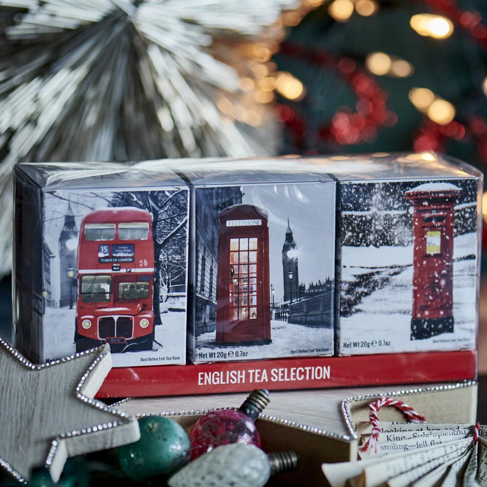 Love London 10 Teabag Box Triple Pack - Winter Snow - New English Teas