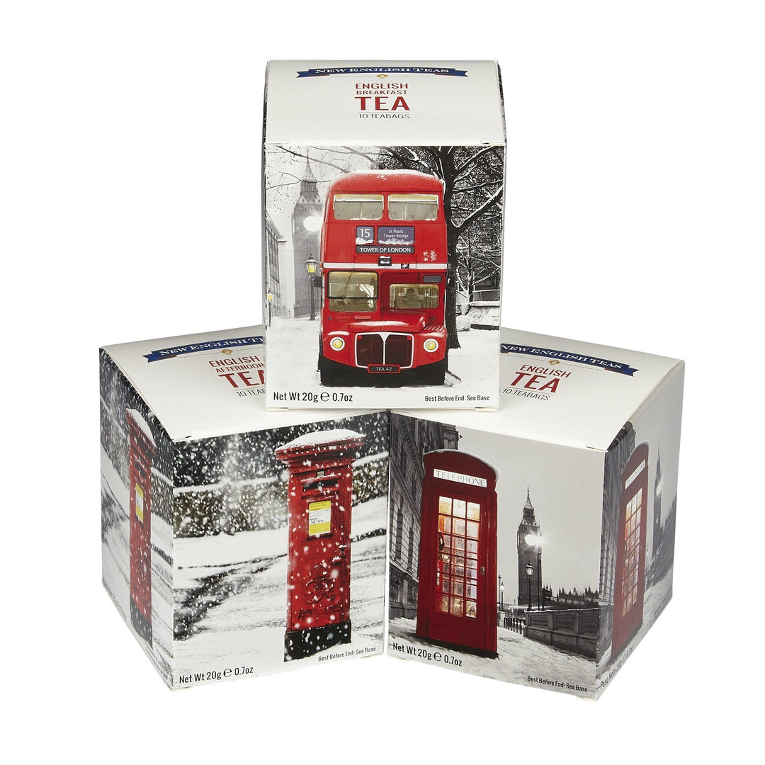 Love London 10 Teabag Box Triple Pack - Winter Snow - New English Teas