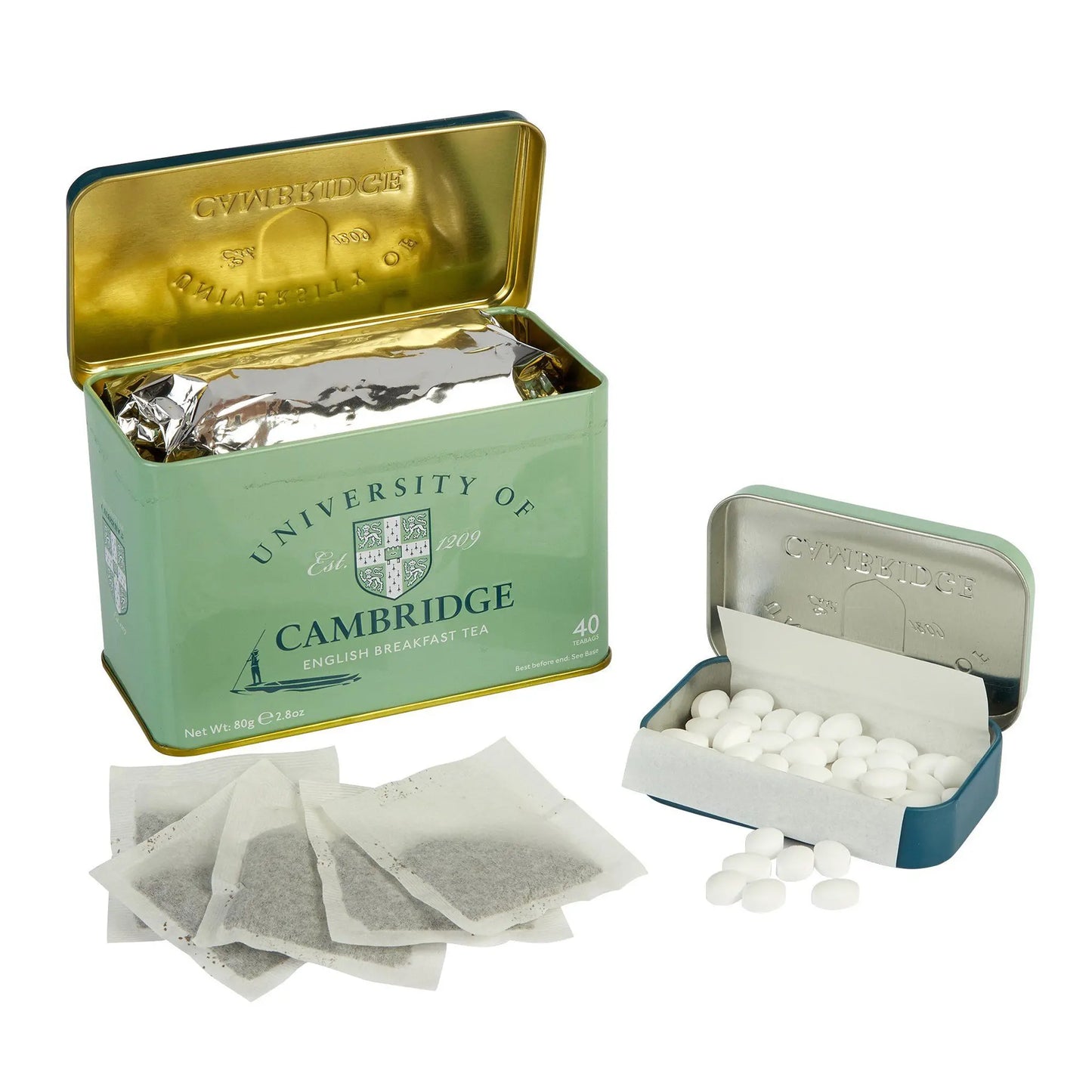 Cambridge University Tea Tin & Mint Bundle