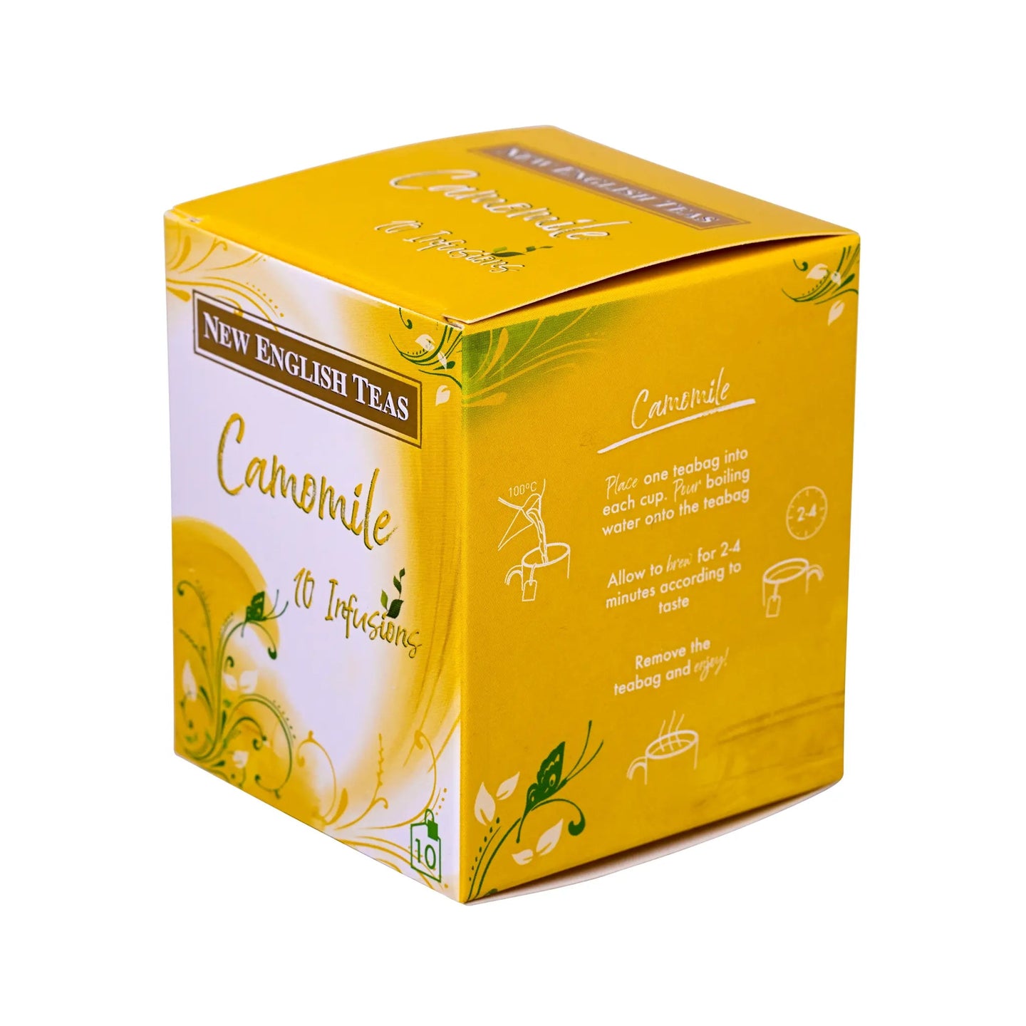 Pure Camomile Tea 10 Individually Wrapped Teabags Tea Boxes New English Teas 