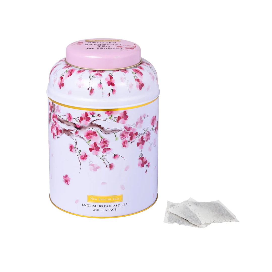 Cherry Blossoms Deluxe Tea Caddy Tea Tins New English Teas 