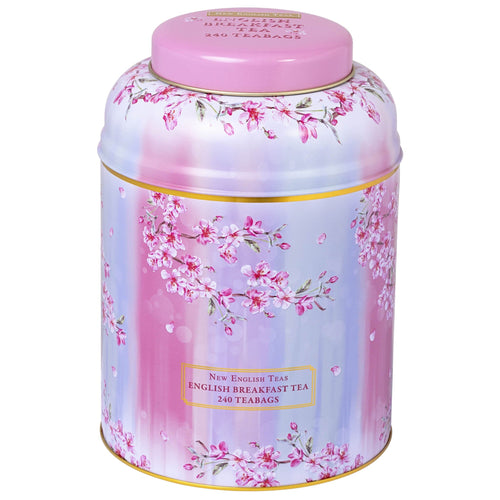 Cherry Blossom 240 Teabag Tea Caddy - New English Teas