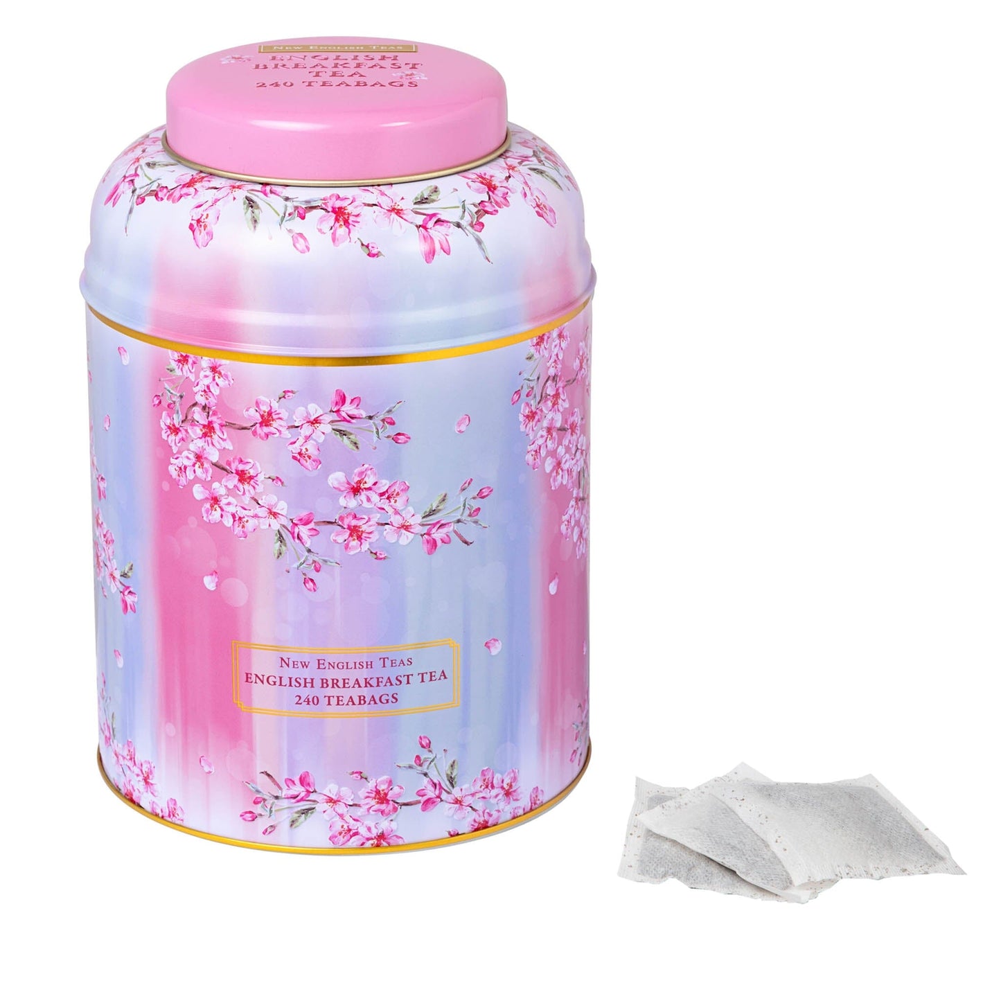 Cherry Blossom 240 Teabag Tea Caddy - New English Teas