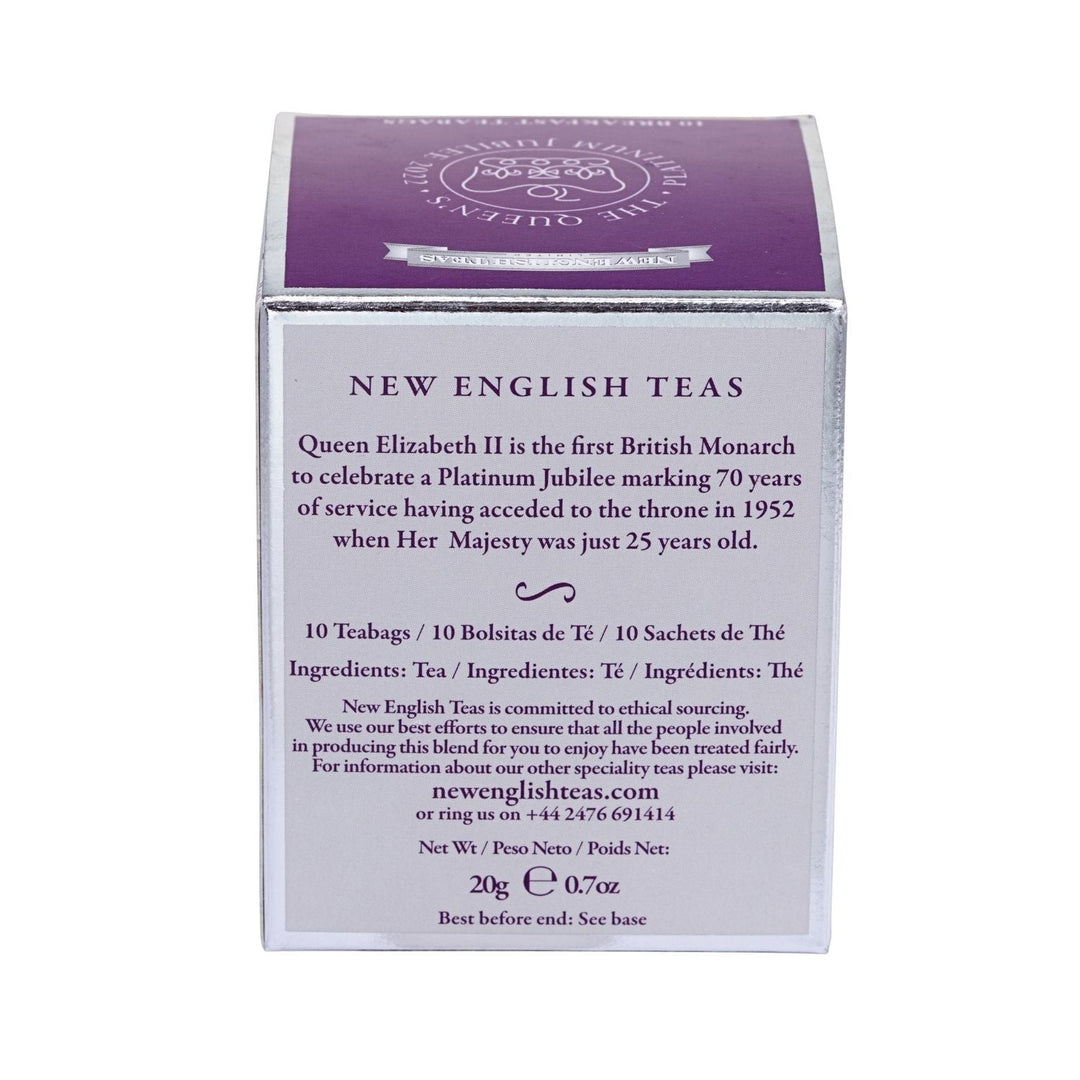 Queen Elizabeth II 10 Teabag Box - Platinum Jubilee - New English Teas