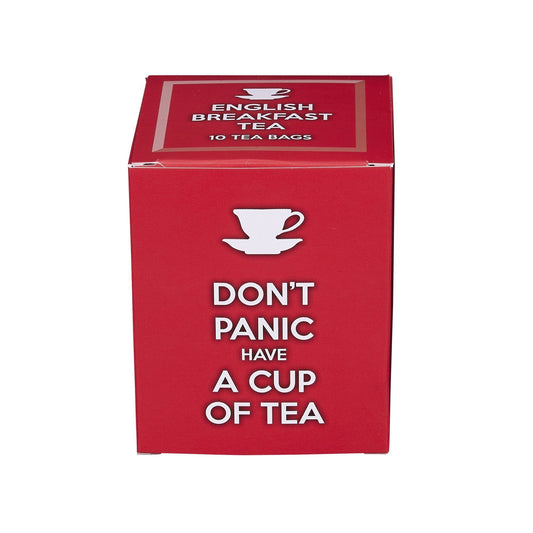 Slogans 10 Teabag Box - Don't Panic - New English Teas