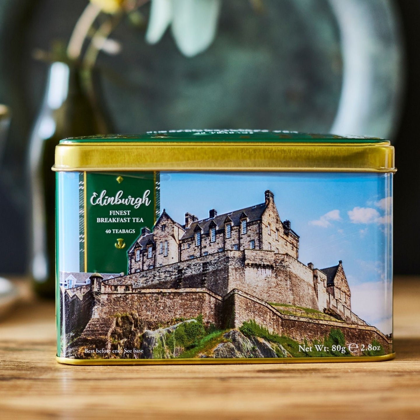 The Cities Collection Classic Tea Tin - Edinburgh Castle - New English Teas