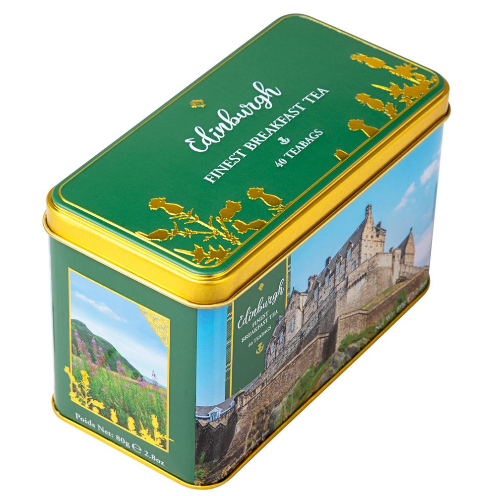 The Cities Collection Classic Tea Tin - Edinburgh Castle - New English Teas