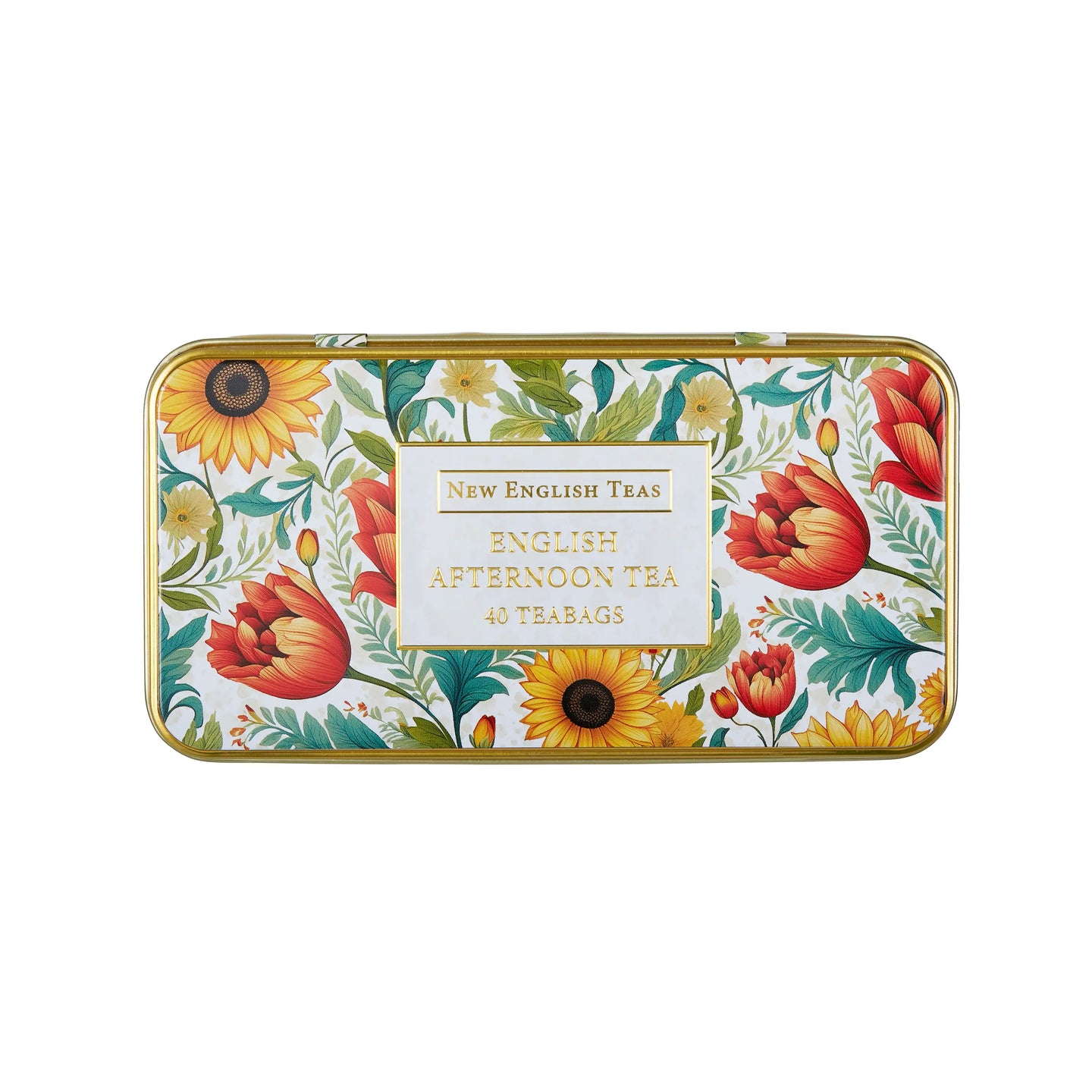 Embroidery Sunflower Classic Tea Tin