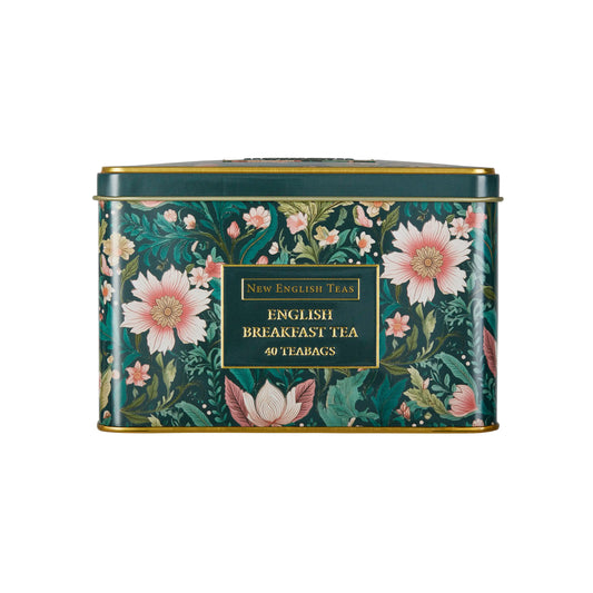 Embroidery Victorian Garden Classic Tea Tin by New English Teas