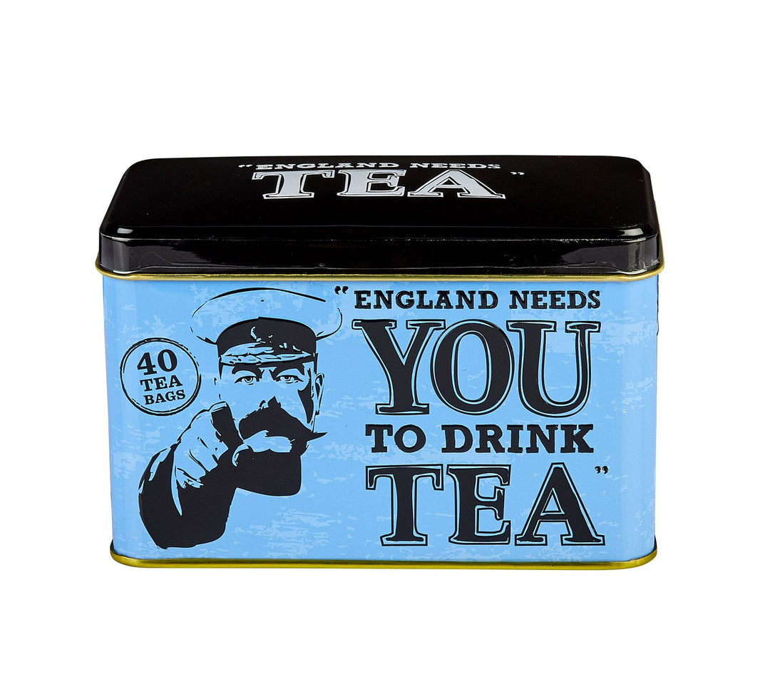 War Time Memories Classic Tea Tin - England Needs You - New English Teas