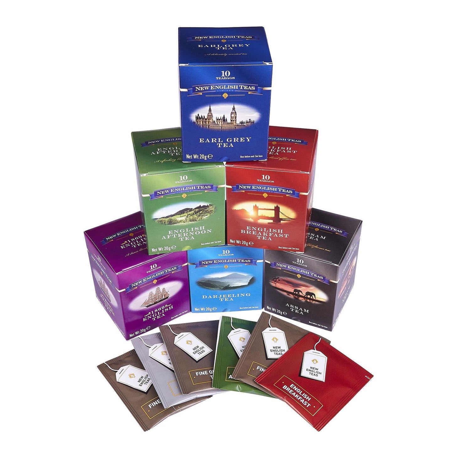 Classic 10 Teabag Box Gift Pack - Pack of 6 - New English Teas