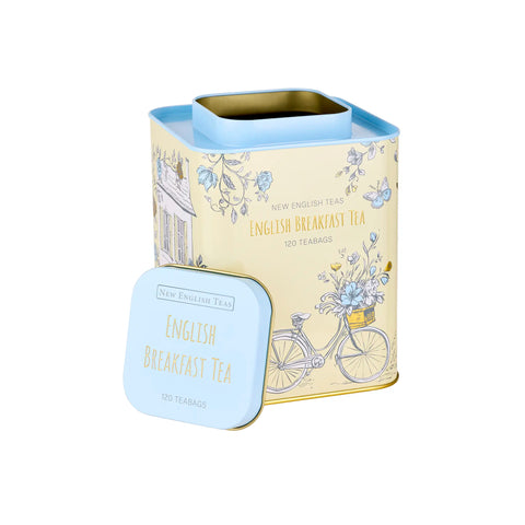 English Cottage Square Tea Caddy