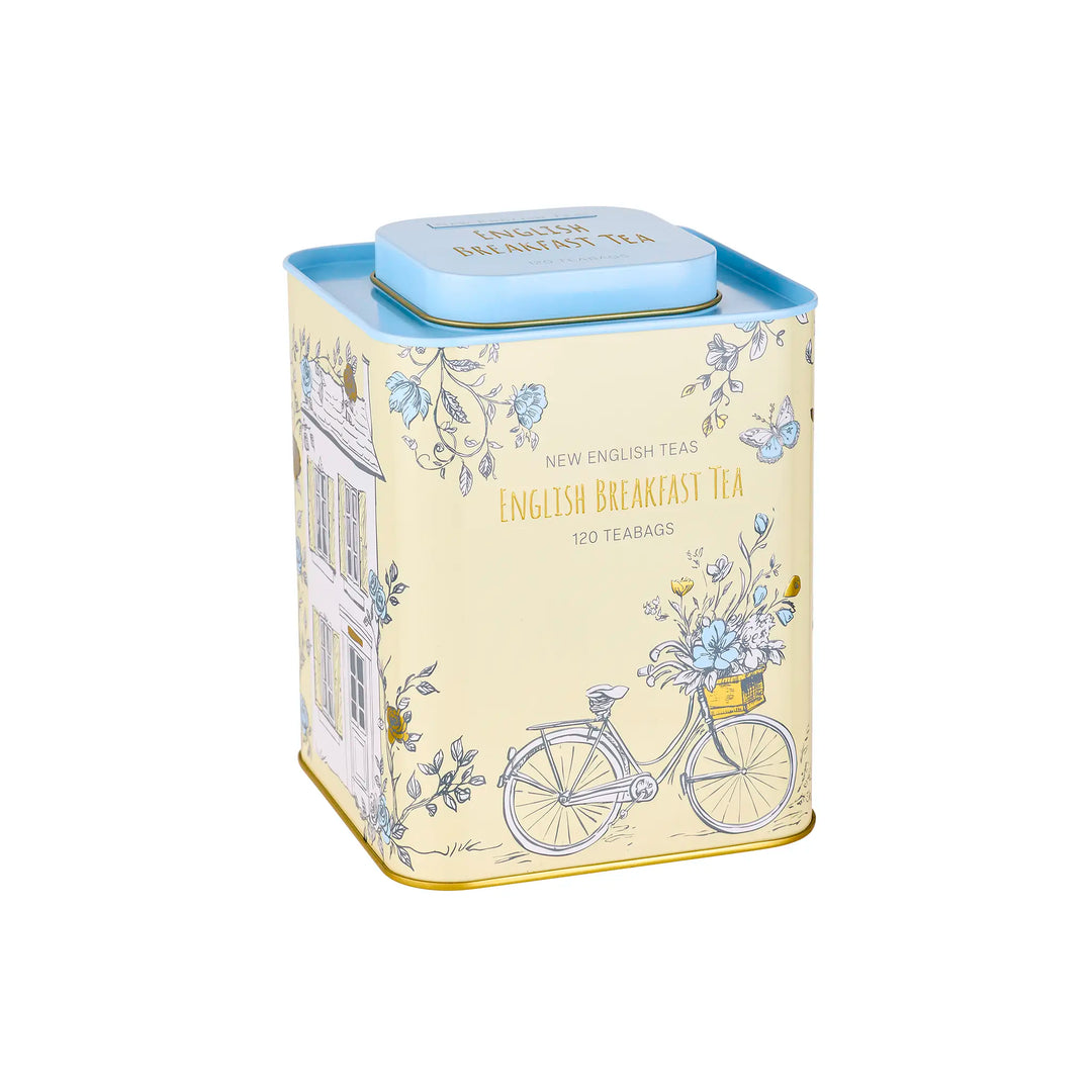 English Cottage Square Tea Caddy