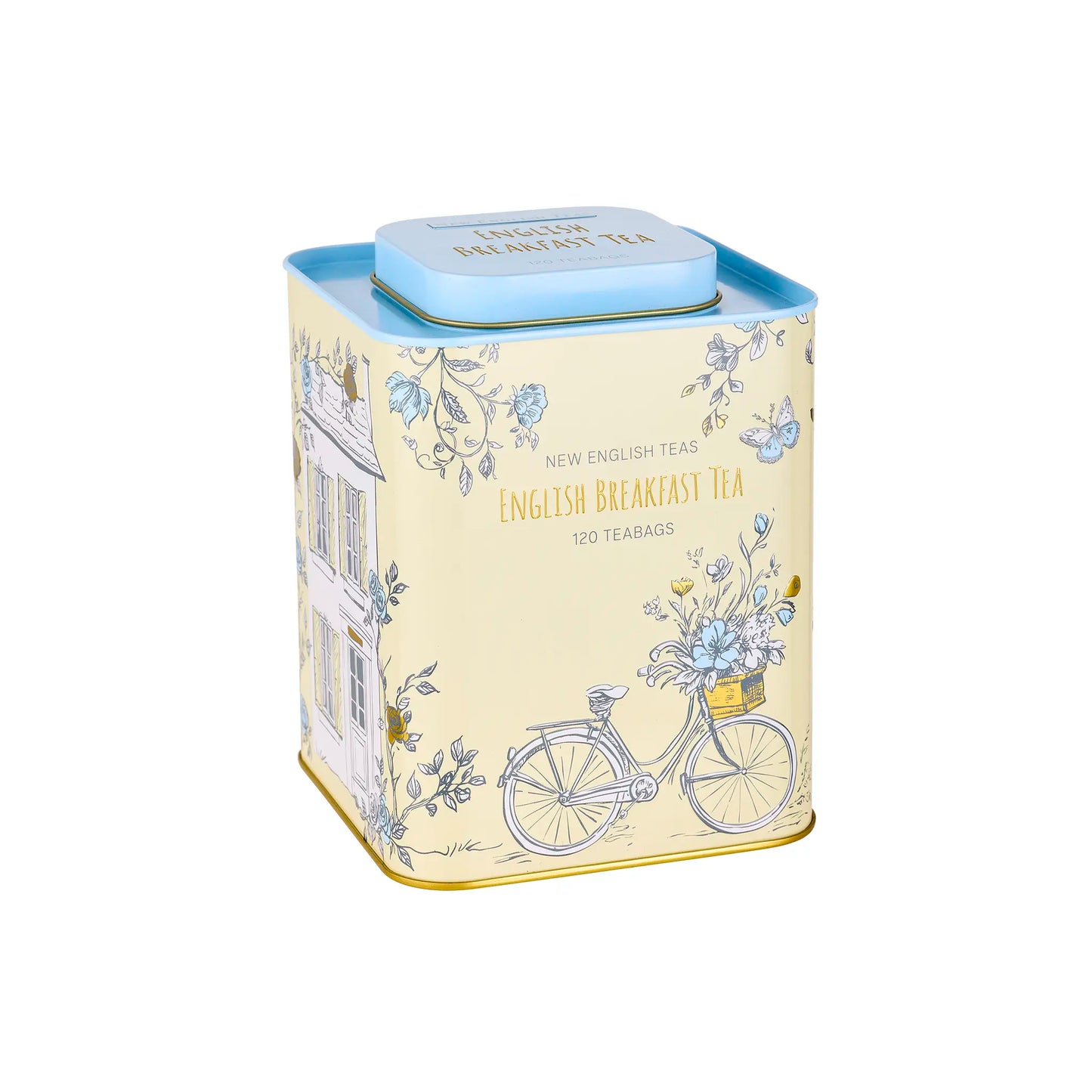 English Cottage Square Tea Caddy