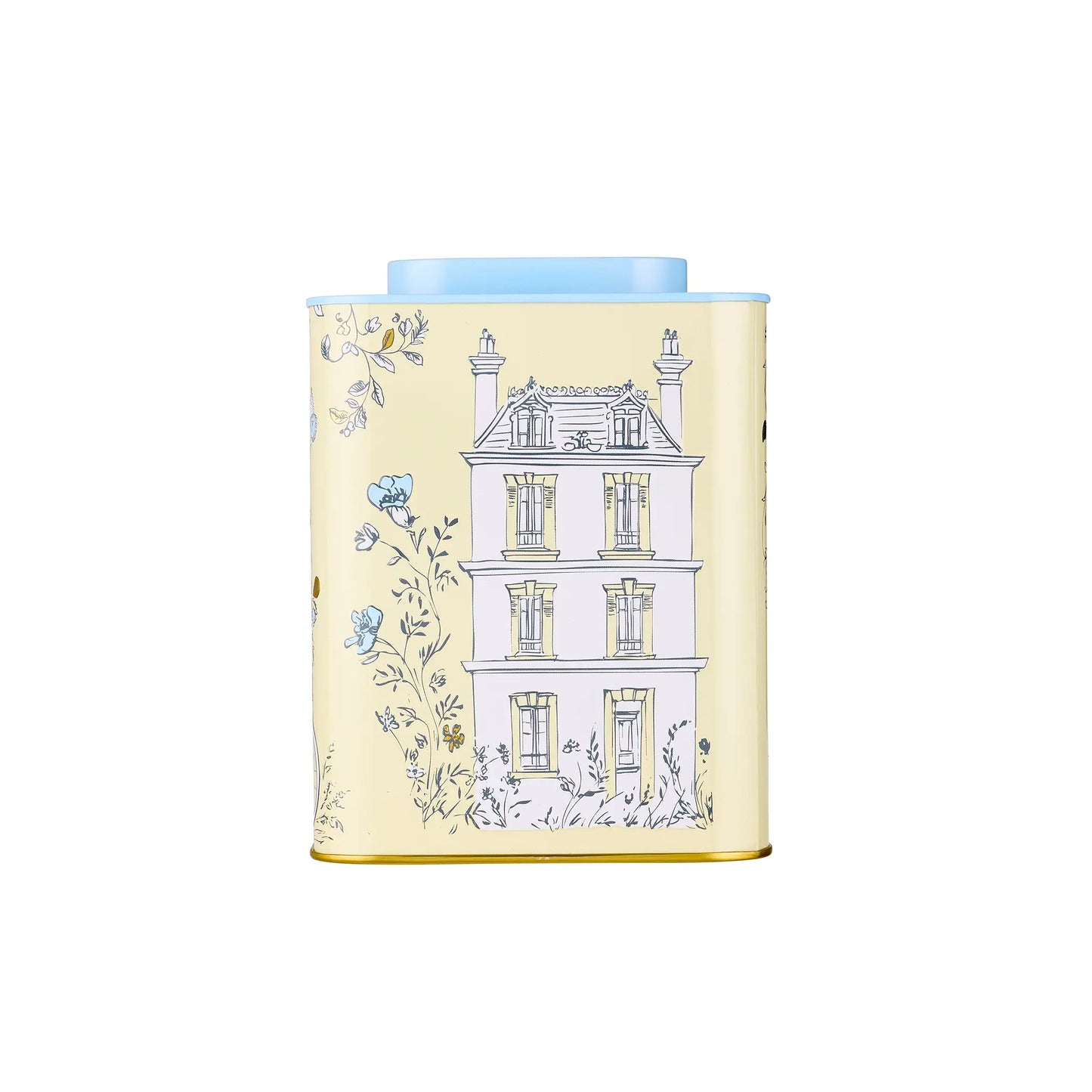 English Cottage Square Tea Caddy