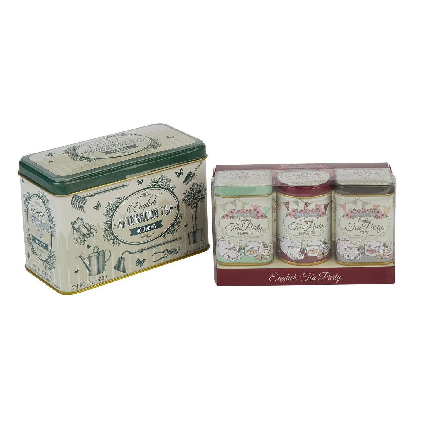 English Garden Party Tea Tin Gift Set by New English Teas