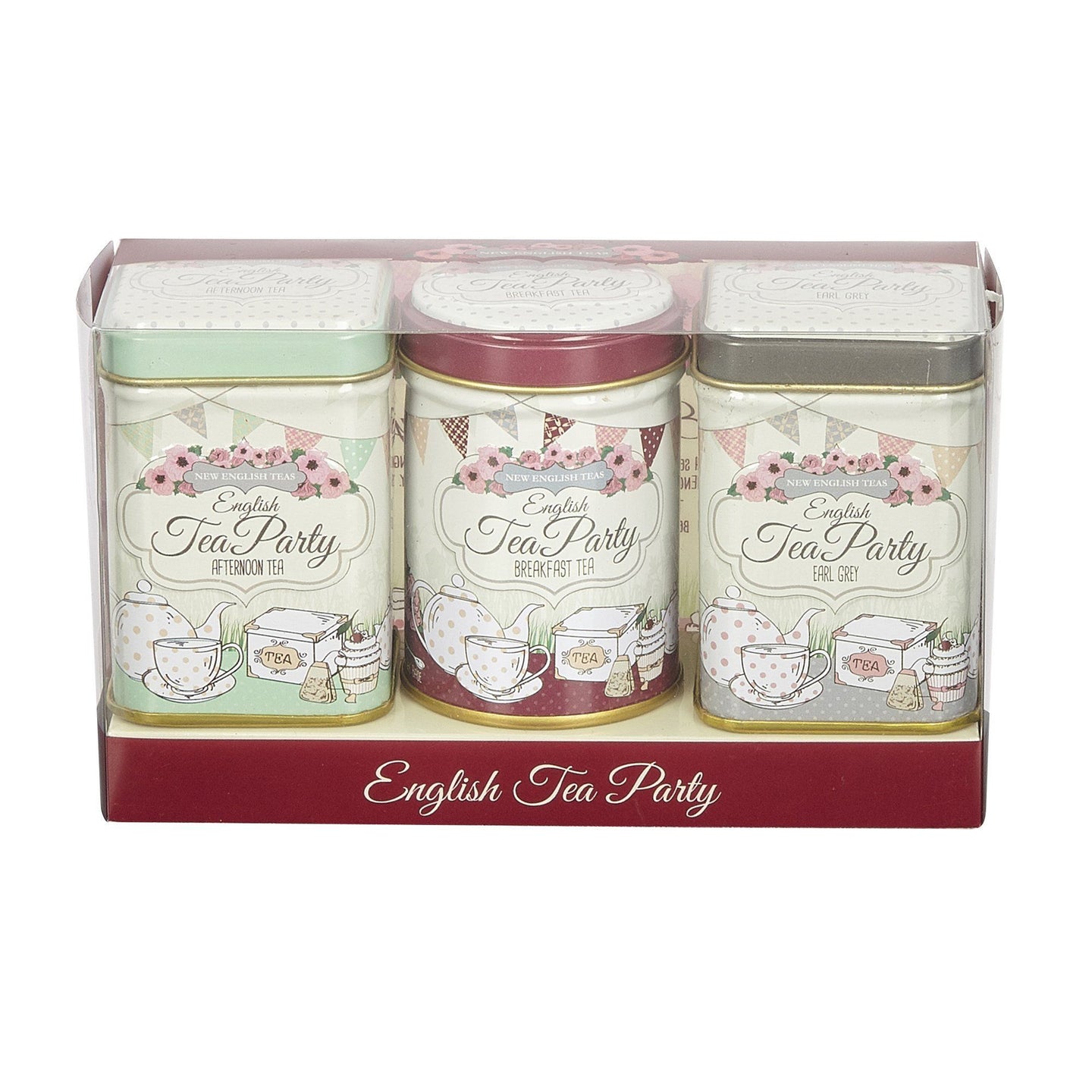 English Tea Party Mini Tea Tin Set - New English Teas