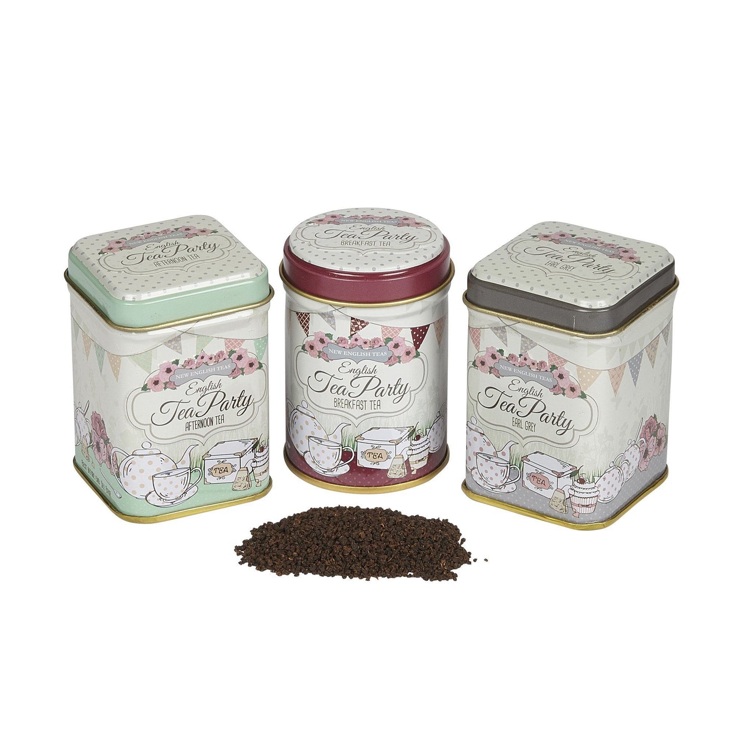 English Tea Party Mini Tea Tin Set - New English Teas