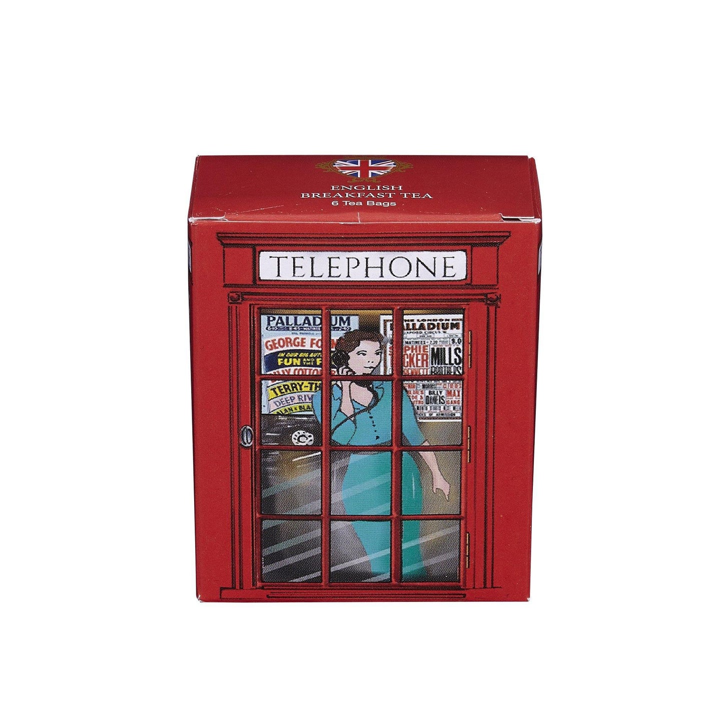 Best Of British 6 Teabag Box - Telephone Box - New English Teas