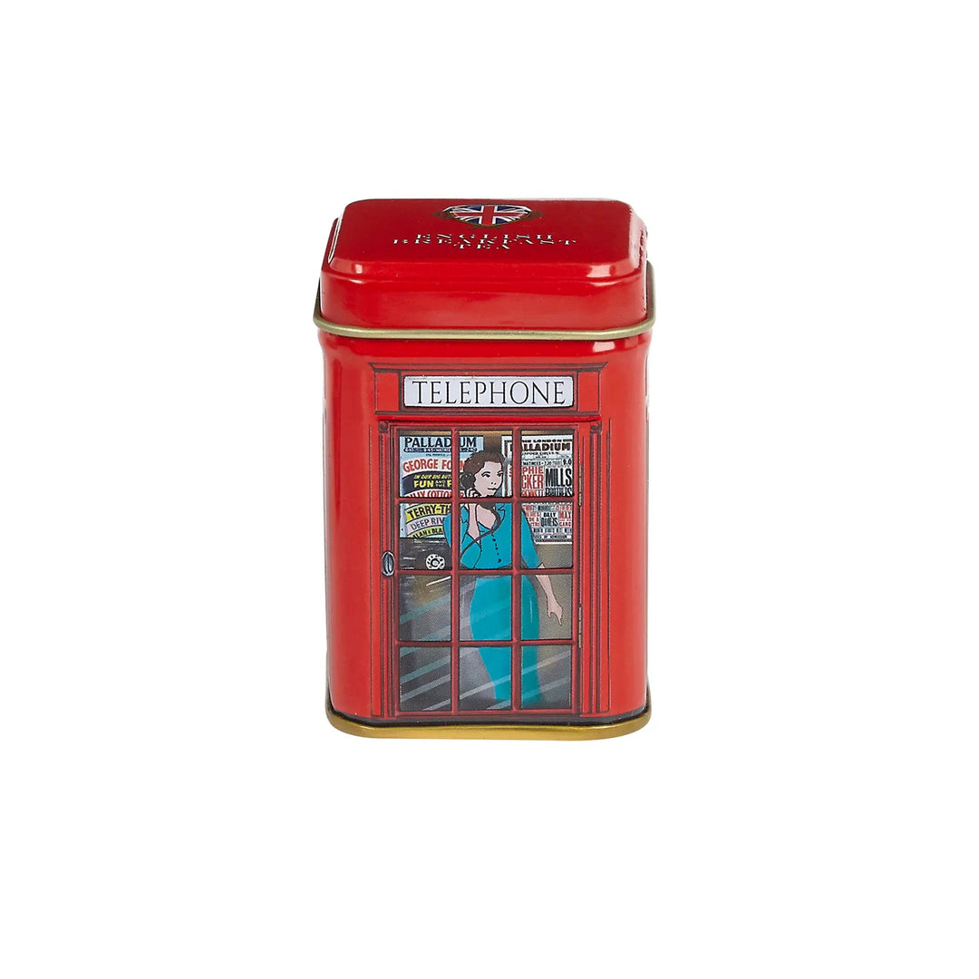 English Telephone Box Mini Tea Tin Tea Tins New English Teas 