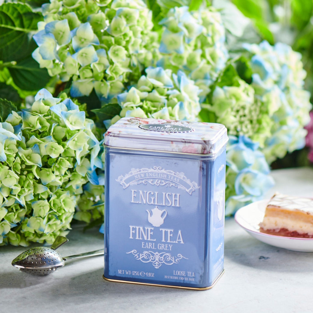Vintage Floral Portrait Tea Tin