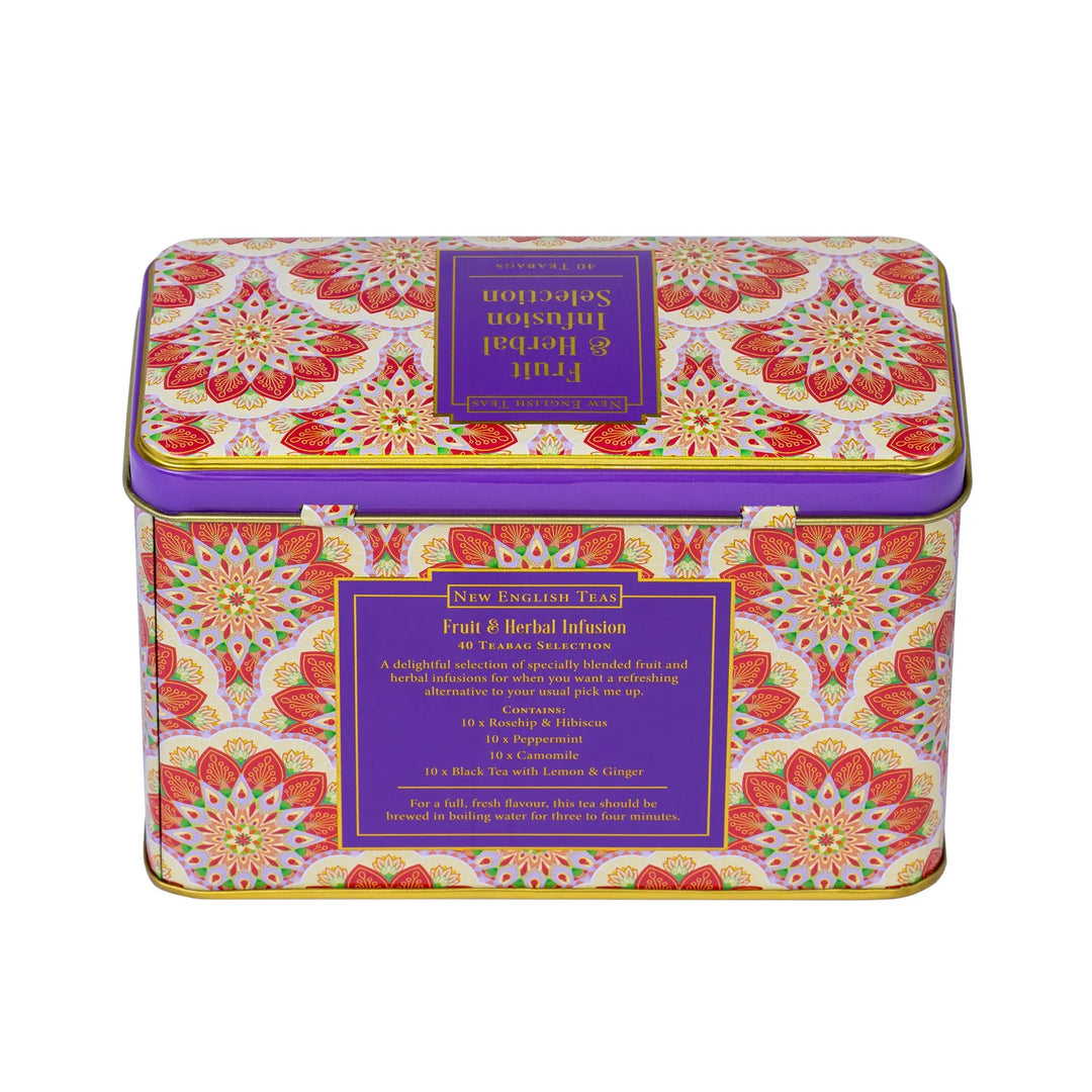 Fruit & Herbal Infusion Selection Tea Tin Tea Tins New English Teas 