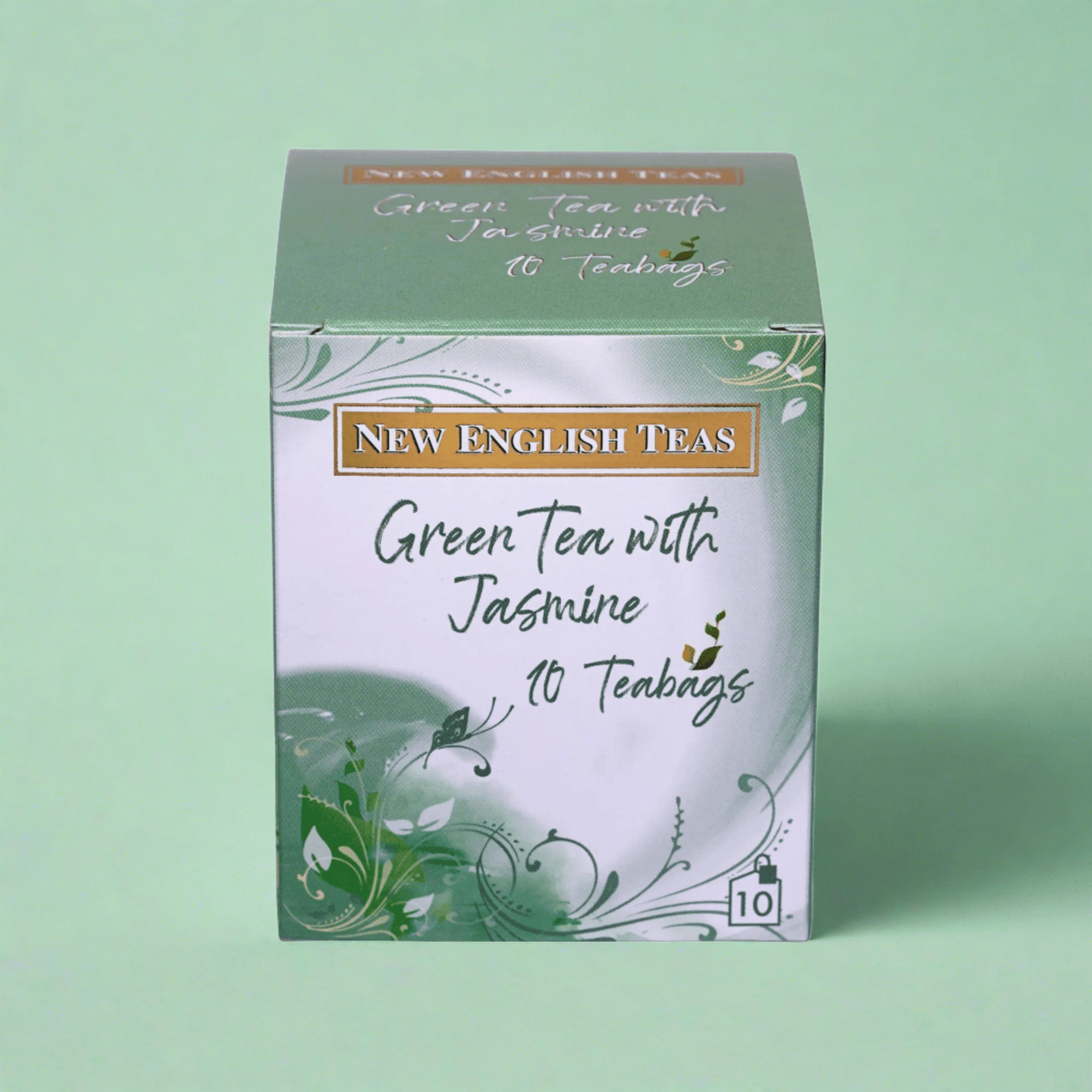 Green Tea With Jasmine 10 Individually Wrapped Teabags Tea Boxes New English Teas 