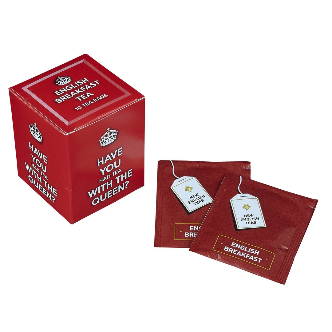 Slogans 10 Teabag Box - Have You Had Tea with the Queen? - New English Teas