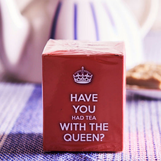 Slogans 10 Teabag Box - Have You Had Tea with the Queen? - New English Teas